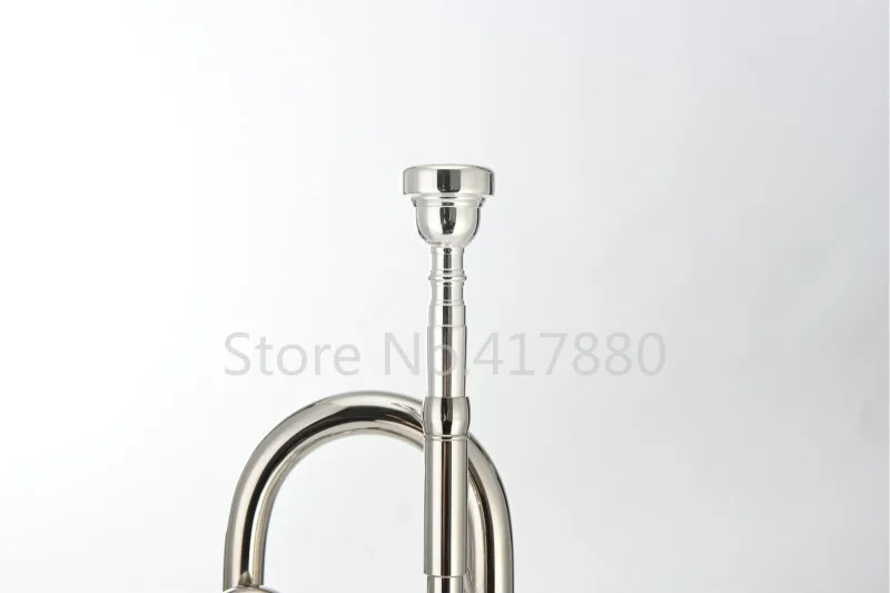 MARGEWATE Латунная Никелированная Bb труба Новое поступление B Flat Performance Musicla Instrument