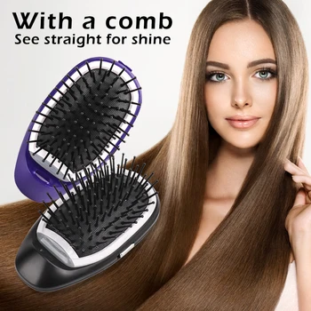 

1PC Magic Hairbrush Portable Straight Hair Anti-Static Anion Hair Care Vibration Massage Comb Hairdressing Growth Styling Tools