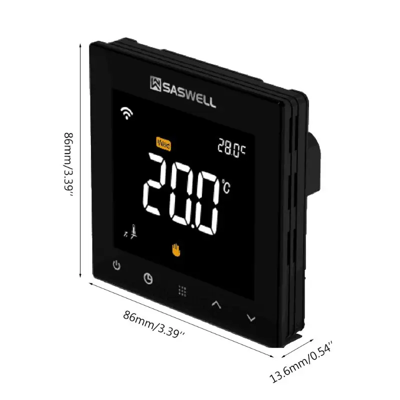 

Electric Floor Heating Thermostat Room Weekly Programmable Temperature Control 40JE