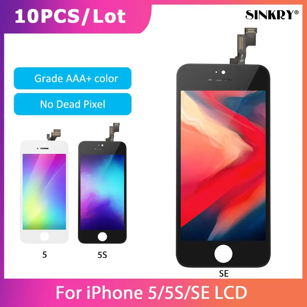 

No Dead Pixel Grade AAA Replacement Touch Digitizer Assembly LCD Display For iPhone 5 5S SE Screen
