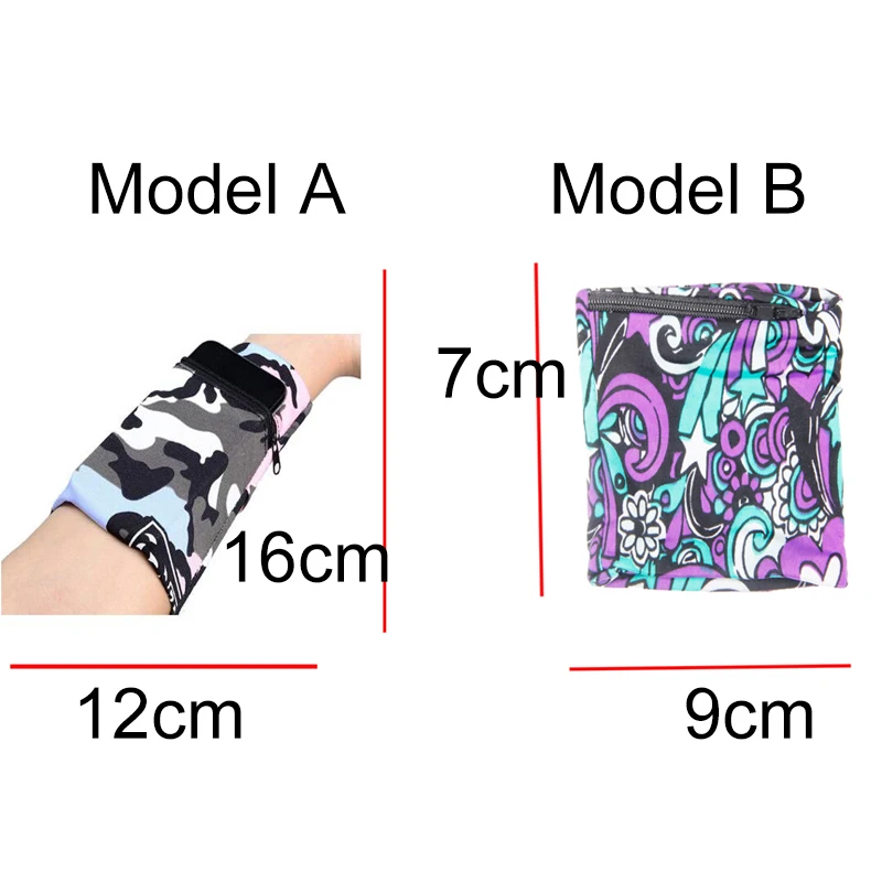 Running Wrist Wallet Coin Keys Storage Bag Badminton Tennis Wrist Pouch Reflective Zipper Pocket Sport Wristband