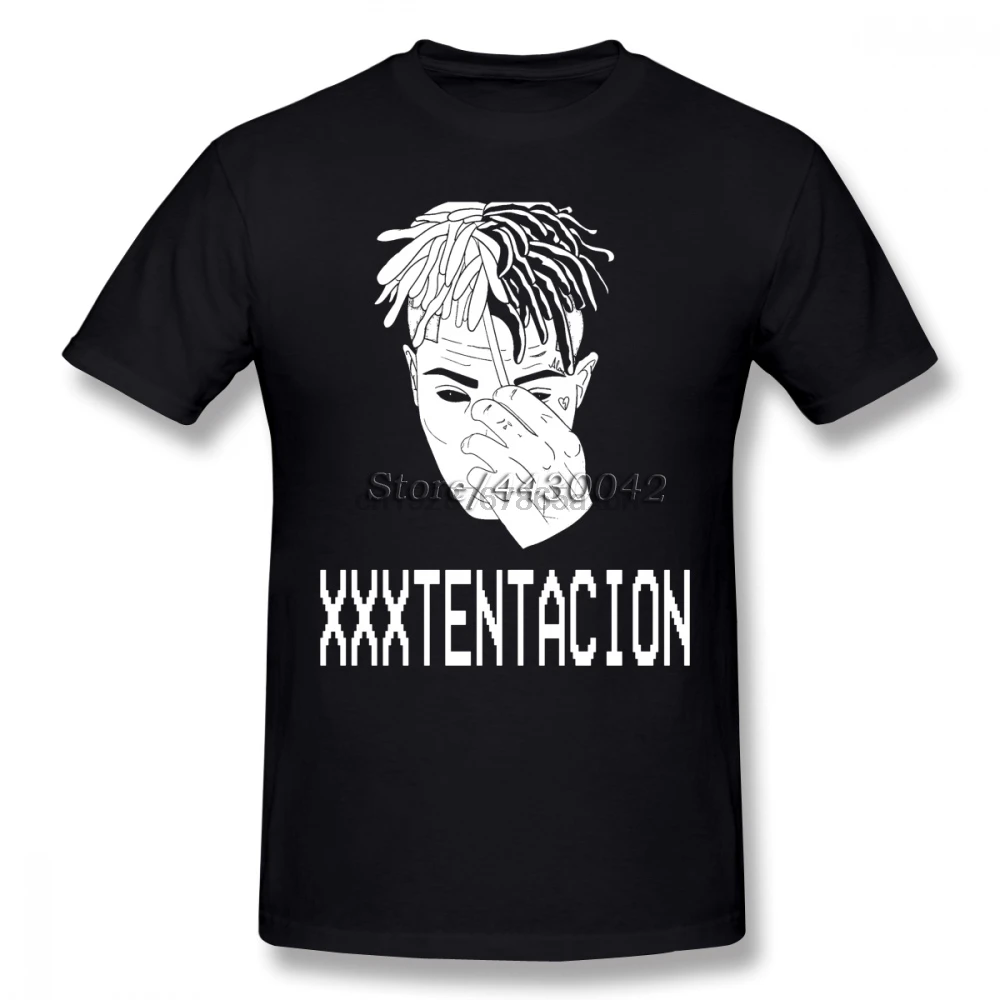 Рэп футболка посвященная рэперу xxxtentacion для Для мужчин размера плюс хлопок