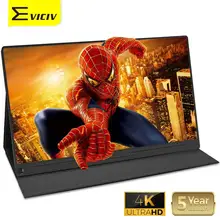 EVICIV – moniteur Portable 15.6, écran 4K, IPS, 60Hz, 1000:1, 3840x2160, pour PS4, Spider Man, ordinateur Portable, Xbox, USB C