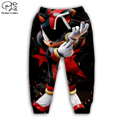 kids pants Детский комплект, супер звуковой принт, 3d толстовки для маленьких девочек, толстовка с изображением ежика, пальто, уличная одежда для мальчиков, детская одежда, футболка, штаны - Цвет: kids pants