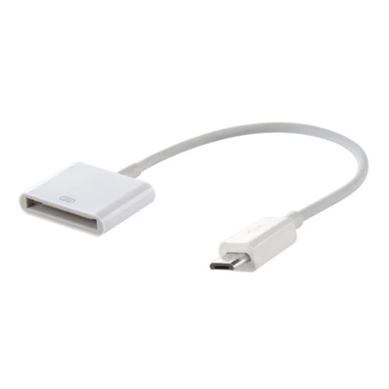 Белый Мини USB 30pin Женский 5 Pin типа «папа» передаточный переходник aux кабель для передачи данных для iPhone гнездовой разъем для наушников конвертер