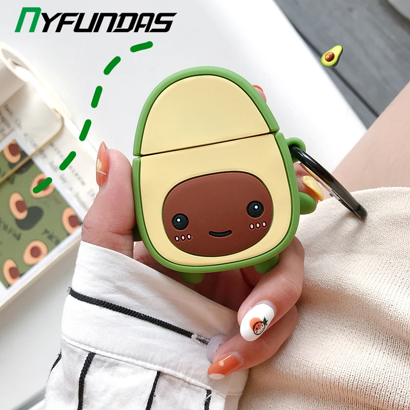 Fruit Wireless Bluetooth Earphone Phone Case For Apple Airpods 1 2 Silicone TPU Cover Air Pods Charger headphone Capa | Электроника