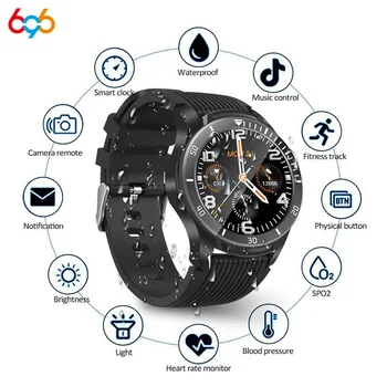 

696 B3 Plus Sport Smart Watch Full touch Always light-on screen ultra-thin metal case multiple dial UI Oxygen Heart Rate Monitor
