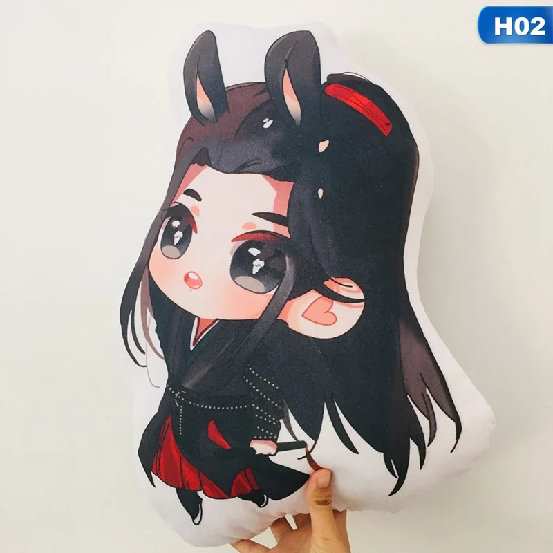 45 см Mo Dao Zu Shi мультяшная фигурка Подушка Wei Wuxian LanWangji Кукла Подушка Аниме вокруг