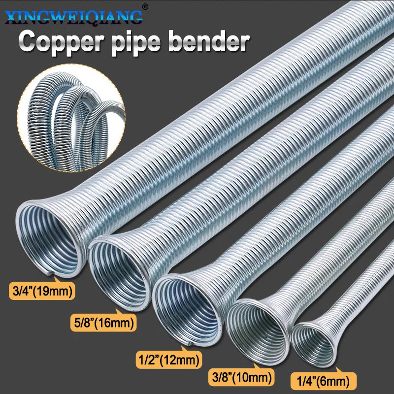 5Pcs Spring Tube Benders 1/4'' 5/16'' 3/8'' 1/2''and 5/8'' For Copper Aluminum Thin Wall Steel Tubing Bending Hand Tool