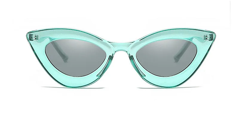 Винтажные женские солнцезащитные очки "кошачий глаз", роскошные брендовые солнцезащитные очки UV400, женские ретро очки "кошачий глаз" oculos de sol okulary - Цвет линз: green gray