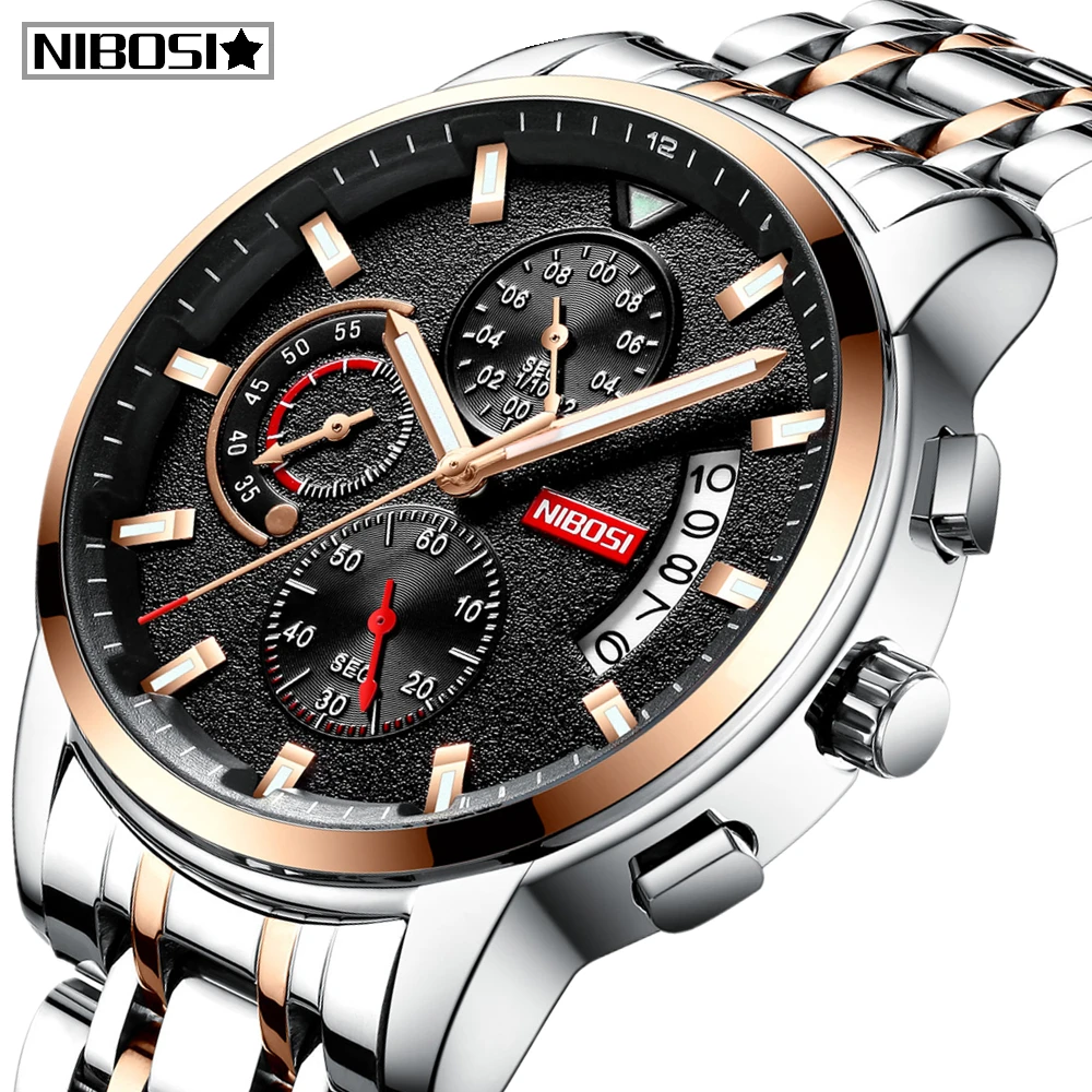 Relogio Masculino NIBOSI Мужские часы от топ бренда Роскошные Брендовые Часы для мужчин