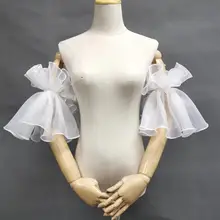 Новые белые свадебные аксессуары на руку, на шнуровке, сетчатая пряжа, может быть настроена по индивидуальному заказу