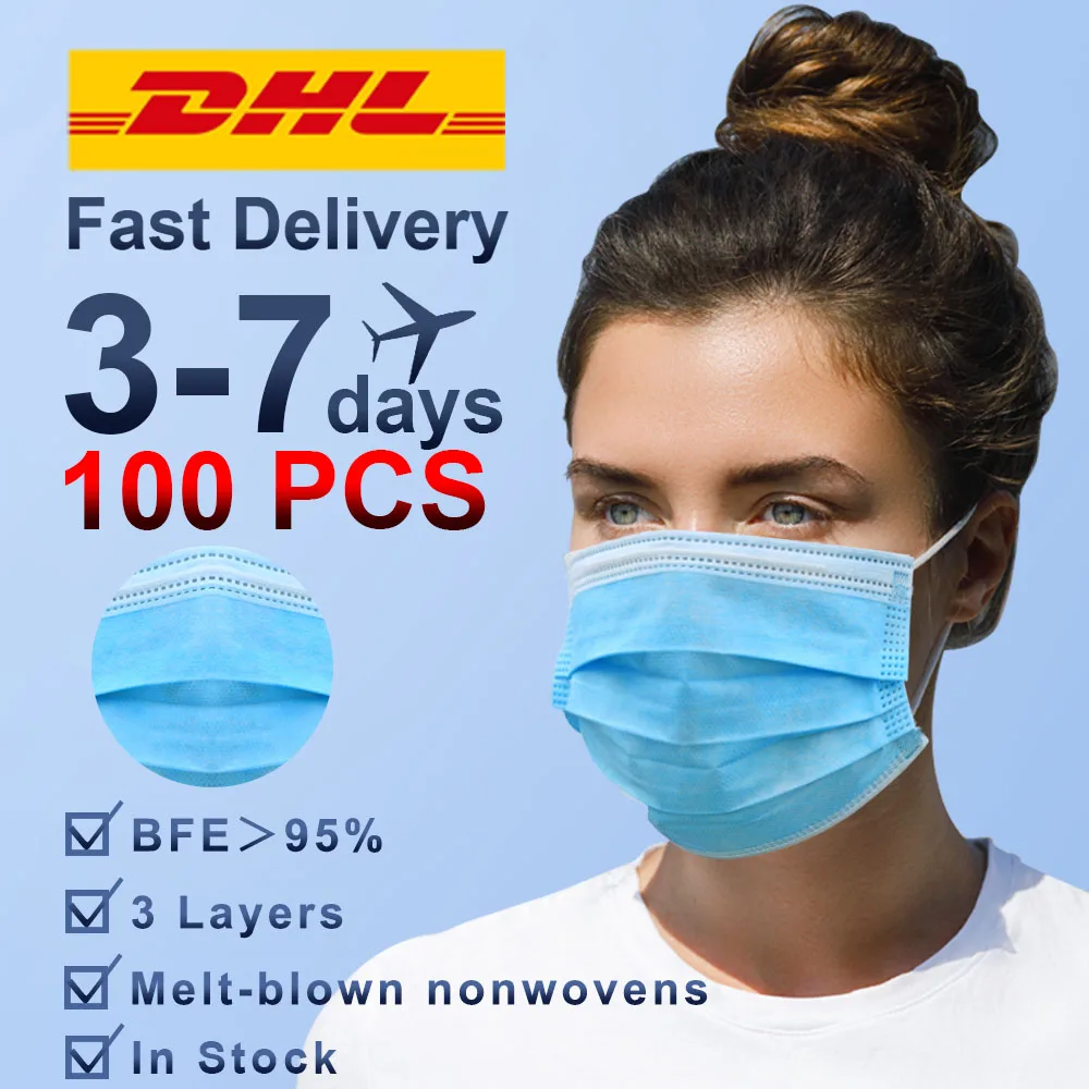 

Fast Delivery 3 Ply Mask Dust Protection Masks Disposable Face Masks Meltblown Nonwoven Anti-Dust Mouth Mask Elastic Ear Loop
