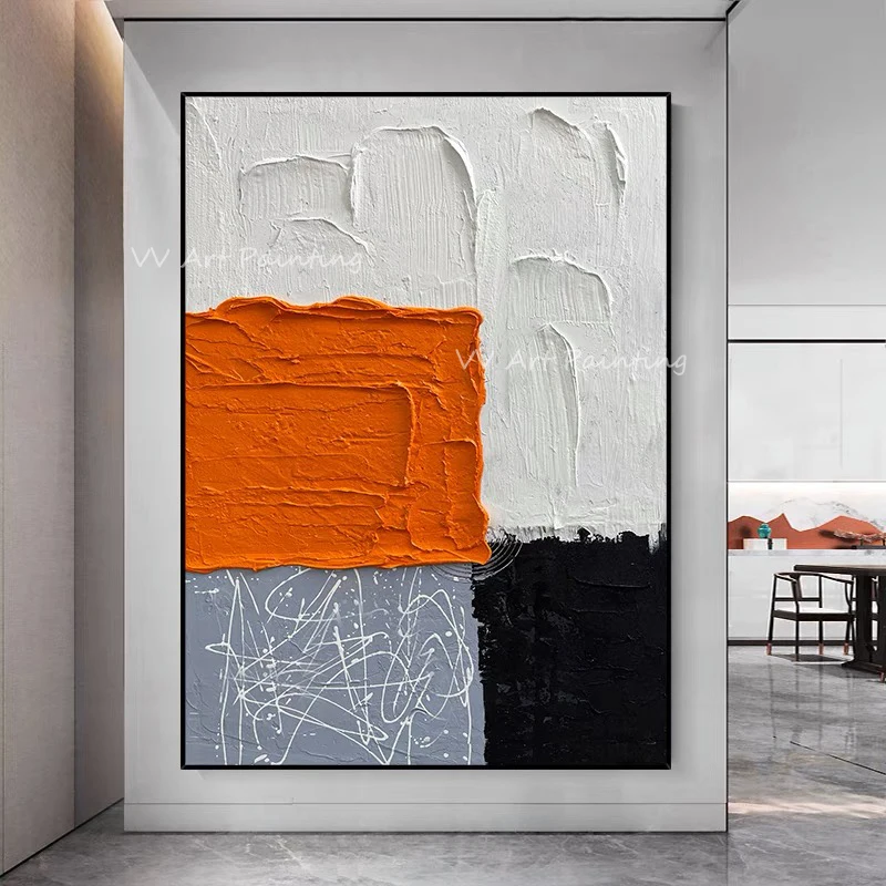 

Handmade simple modern line Abstract Picture Modern Original Oil Painting Art Design On Canvas Office Cafe Decoration