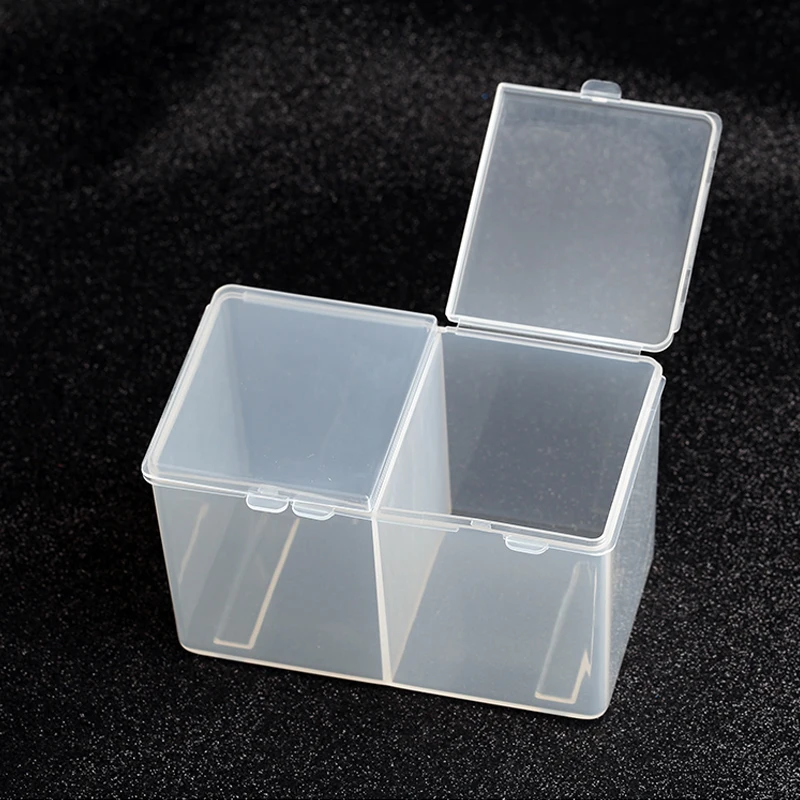 Storage Box Гель-лак для нейл-арта для удаления чистки ватных дисков тампон прозрачный цвет коробка для хранения отсек для ногтей Органайзер 1 шт - Цвет: Storage Box