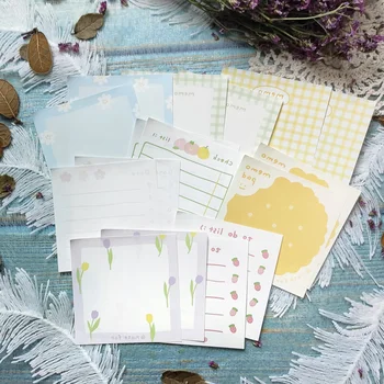 

100Sheet Cute Schedule Sticky Notes Mini Memo Pad Note Paper Stationary Flakes Scrapbook Decorative N Times Sticky Office Supply