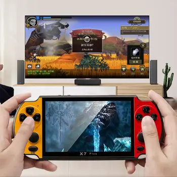 

X7 Plus 8G Video Portable Game Console 5.1 inch Screen Handheld Rechargeable Retro Kid Children Gifts