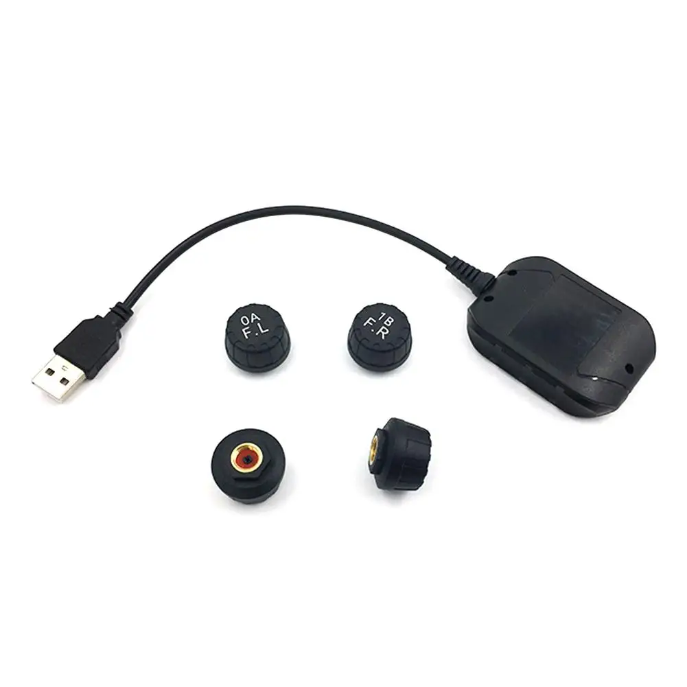 USB система мониторинга давления в шинах TPMS2 внешний датчик для Android навигация Регулируемая высокая низкая сигнализация давления в шинах