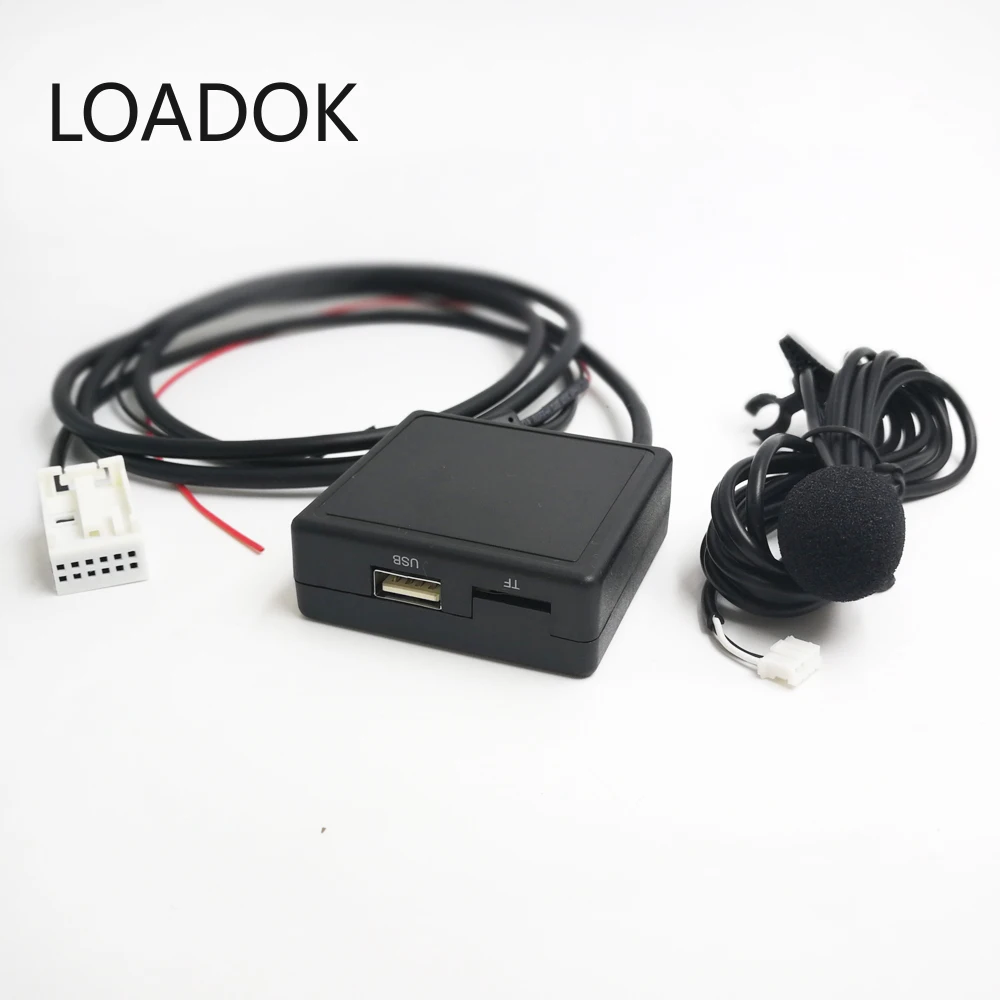 

Bluetooth Microphone Kit Wireless Aux USB Audio Adapter for Mercedes Benz W169 W245 W203 W209 W164 Benz Audio20 50 Speakers