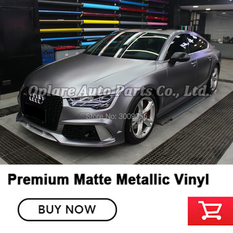 charcoal grey car wrap