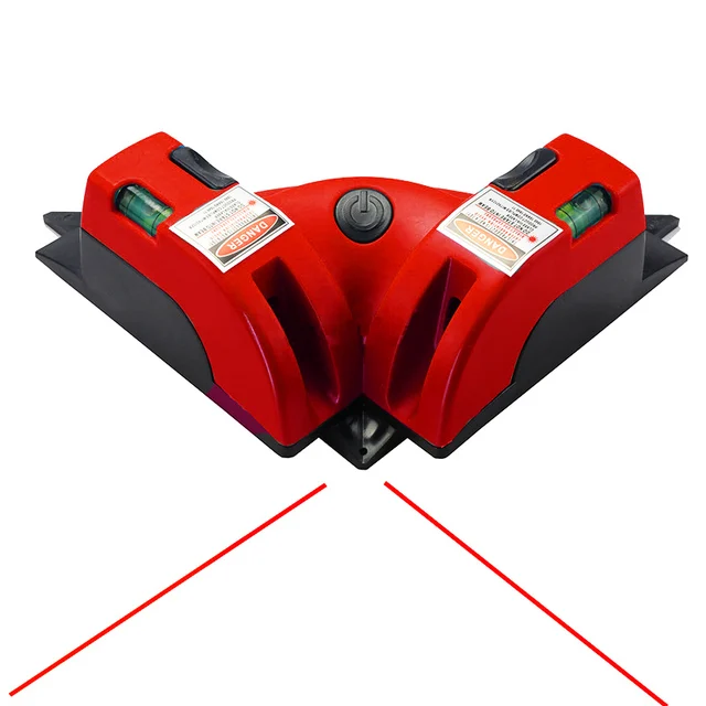 Right Angle 90 Degree Square Laser Level Laser Vertical Ground Wire Instrument Measurement Job Tool Laser new Red