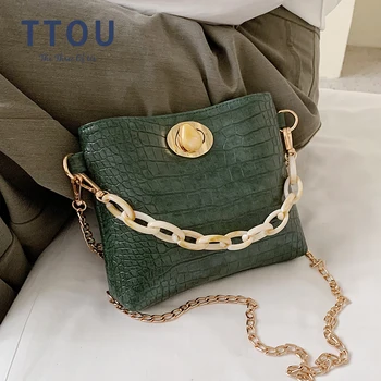 

Stone Pattern PU Leather Small Bucket Bags for Women 2020 Branded Shoulder Handbags Trend Hand Bag Fashion Crossbody Bag