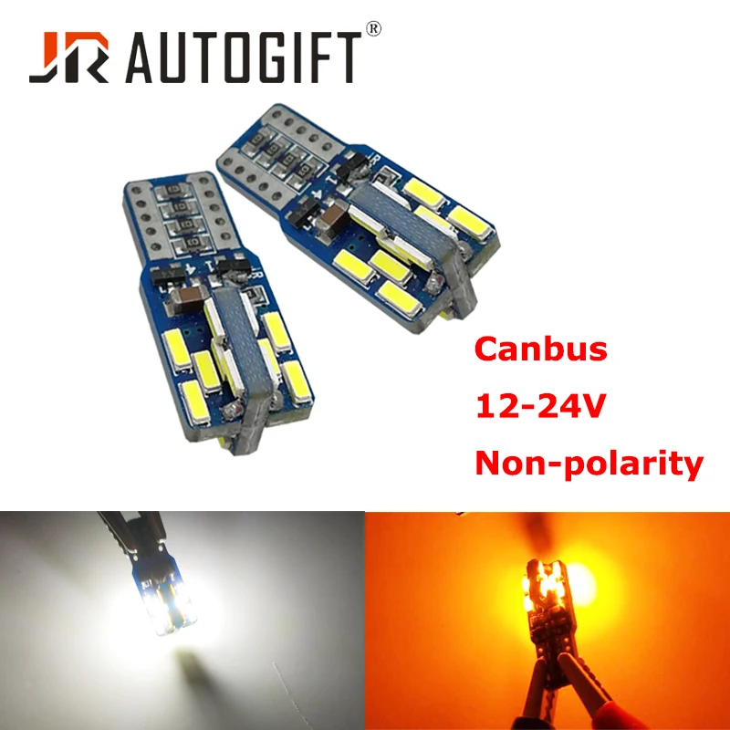 100pcs T10 led canbus T10 24led 4014 smd 100pcs LED No Error 194 168