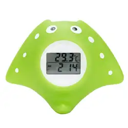 Детский термометр для бассейна с хронографом, с мультипликационным рисунком, электронный измеритель температуры воды, комнатный скат, с