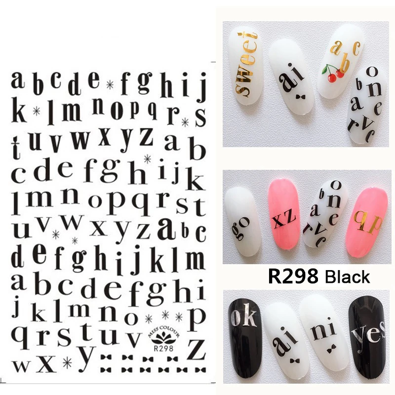 Nusx Nail Decoration Stickers On Nail Of The Inscription Accessoires Rose Gold White Letter Decal Sticker 1 Nusx Nail Decoration Stickers On Nail Of The Inscription Accessoires Rose Gold White Letter Decal Sticker 3