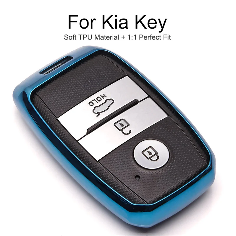 

TPU Car Key Cover Case Cap For KIA Rio x line 2 3 4 K2 Sportage 4 Cerato Ceed Forte K3 Optima K5 2019 Key Chain Ring Accessories