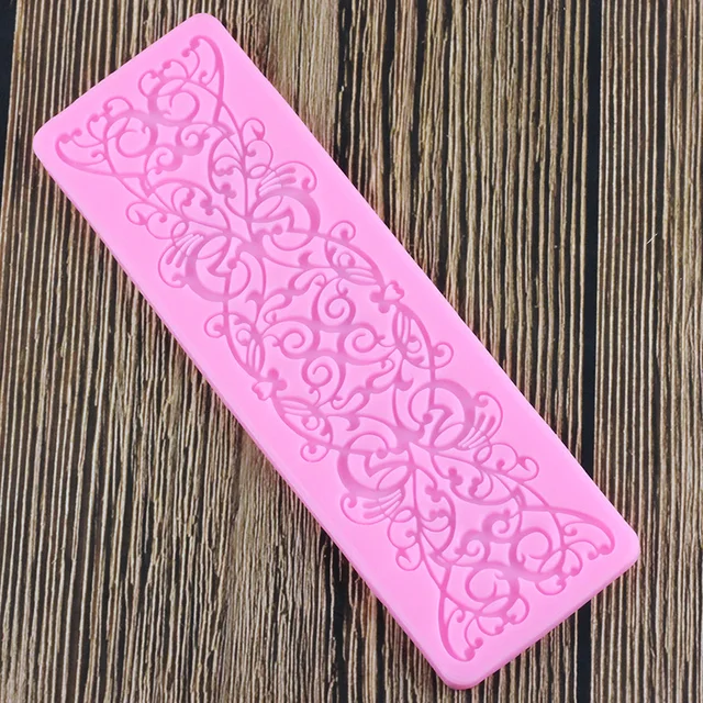 Virágcsipke Torta Szegély Szilikon Formák Diy Fondant Sütemény Díszítő Szerszámok Csokoládé Gumpast Polimer Agyag Cukorkapenék - Image 4