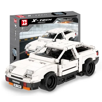 

New 588Pcs/Set HotToyota AE86 Alloy Car Model Bricks DIY Small Particle Building Block Pull-Back Vehicle Model Building Figure