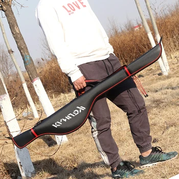 

125CM Foldable Fishing Bag Waterproof EVA Fishing Bag Case Backpack For Spinning Casting Rod Fishing Tackle Large Capacity J341