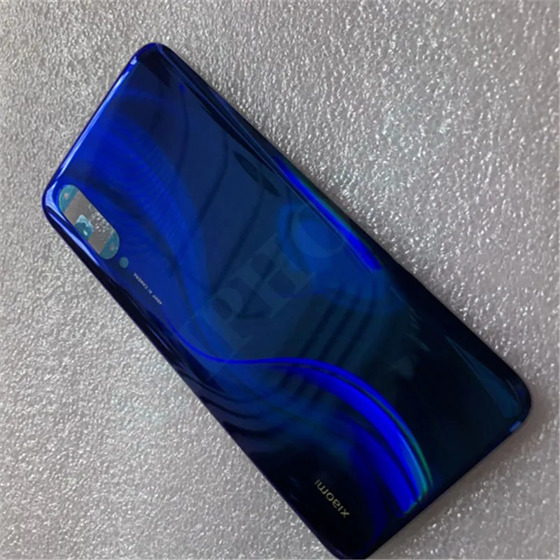 Blue(CC9) Стеклянный чехол для Xiaomi CC9, запасные части для Xiaomi CC9/CC9E, задняя крышка для телефона, чехол - Цвет: Blue(CC9)