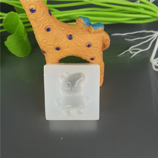 Aniaml Medve Nyúl Sertés Szilikon Penész Torta Dekoráló Cukorkák Polimer Agyag Kézműves Epoxi Gyanta Medál Ékszerek Készítése - Image 3