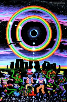 

Psychedelic Stonehenge Silk Poster Wall Sticker Decoration Gift