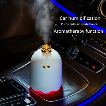 

High Quality 250ML Air Humidifier USB Mini Aroma Diffuser Ultrasonic Essential Oil Diffusers With Colorful Light For Car Home