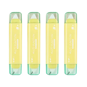

4pcs Glue Dot Liner Disposable Correction Tape DIY Double Sided Adhesive School Mini Student Supplies Stationery Writing 2 In 1