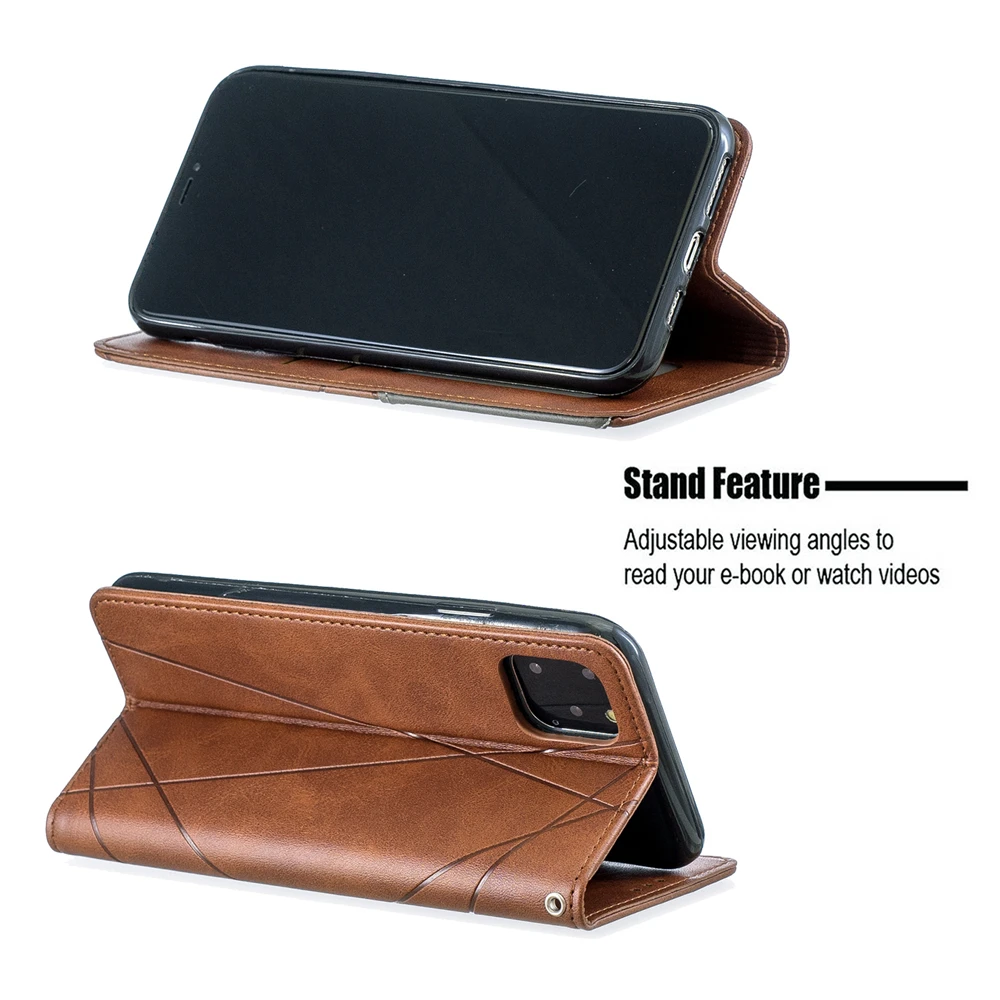Leather Case for iPhone 12 11 Pro XS Max X XR 8 7 6s 6 Plus SE 2020 Flip Book Case Cover on For Apple iPhone 11 12 Pro Max Mini