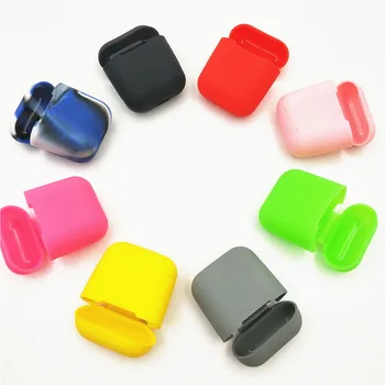 

Silicone Earphone Case for Apple Airpods Protector Cases with Dust Plug Anti-Lost Strap for Apple AirPods Cases Earphone Box