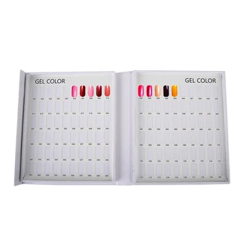 

1 PC Professional 120Colors Nail Color Polish Display Card White Color Book Palette Stand Display To Show Nail Tips Salon Tools