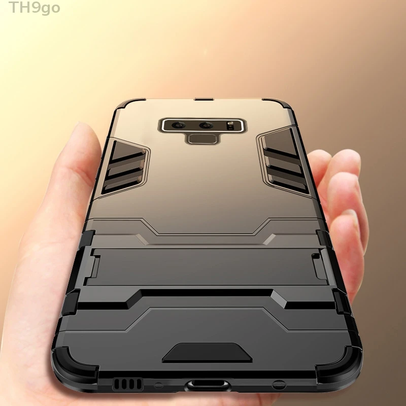 Shockproof Lightweight Case For Samsung Galaxy Note 5 8 9 Hybrid Armor Kickstand Phone Cases S8 S9 Plus DYee |