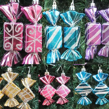 

Christmas ornament pendant Christmas tree decoration colored candy children's toys 11cm1 set of 3