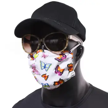

Resuable Butterfly Printed Mouth Mask High Quality Washable Dust Protective Face Masks