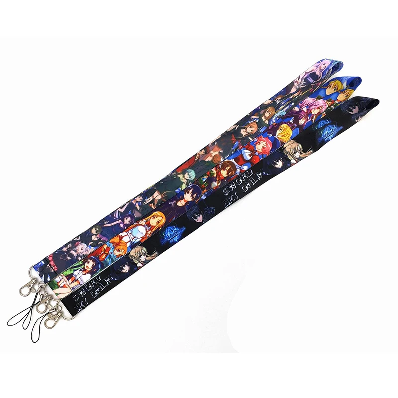 C298 Anime Cool Lanyard Credit Card ID Holder Badge Student Women Travel Bank Bus Business Cover | Дом и сад