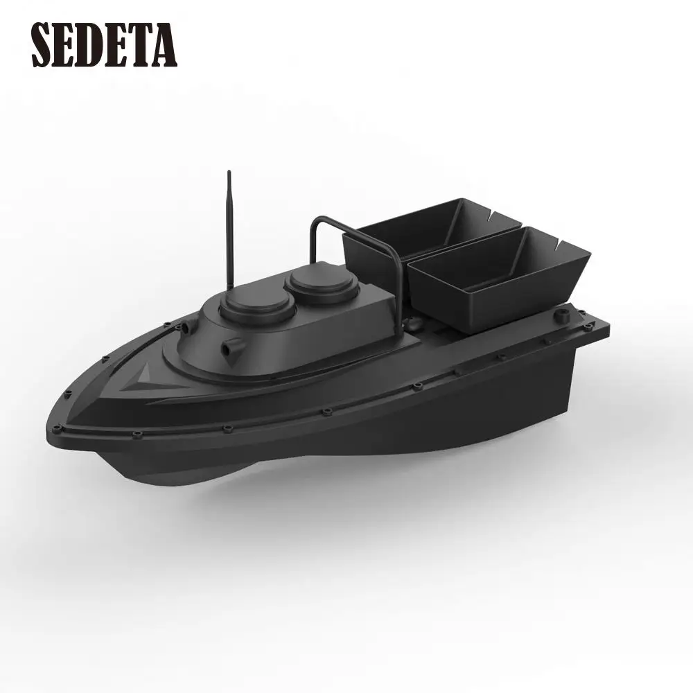 

Fishing Bait Boat 400m Feeding Particles Tackle Remote Control ABS Beach Fish Finder Black D11 Outdoor Sea Water Toys