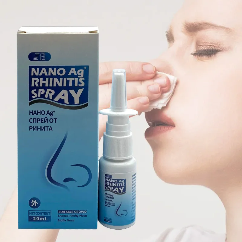 ZB NANO AG Rhinitis Nose Spray 20ml Chinese Medical Chronic Sinusitis Herb Nasal Spray Treatment Nose Health Care Products