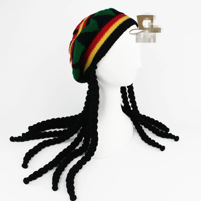 10pcs beret hat Jamaica gravity falls reggae session hats dreadlocks knit weave for women girls Halloween party decorate | Тематическая