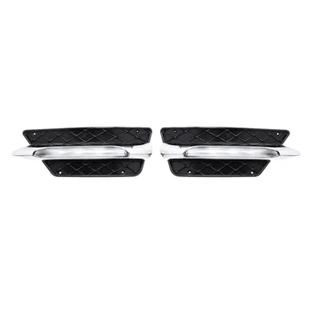 

DRL Front Bumper Grill Molding LED Fog Light Daytime Running Light Fog Lamp for Mercedes for Benz W204 C-Class 2012-14
