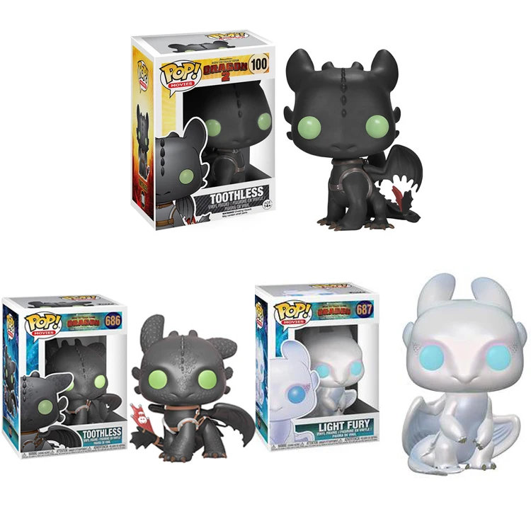 Funko POP Беззубик Как приручить ваших драконов ночной яростью игрушки 10 см